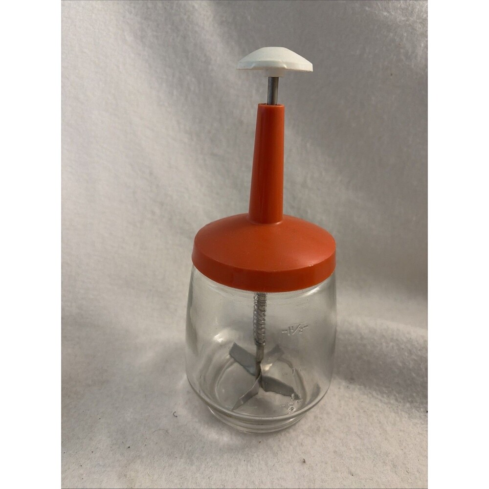 Vintage Chopper 1970's Federal Housewares Orange White Food Nut Retro USA